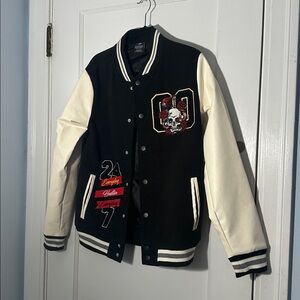 Ring of Fire Monochrome Varsity Jacket